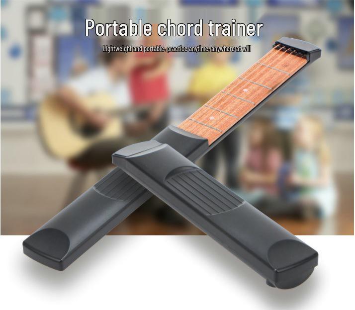 Portable Six-String Pocket Guitar: Finger Trainer for Chord and Scale Practice