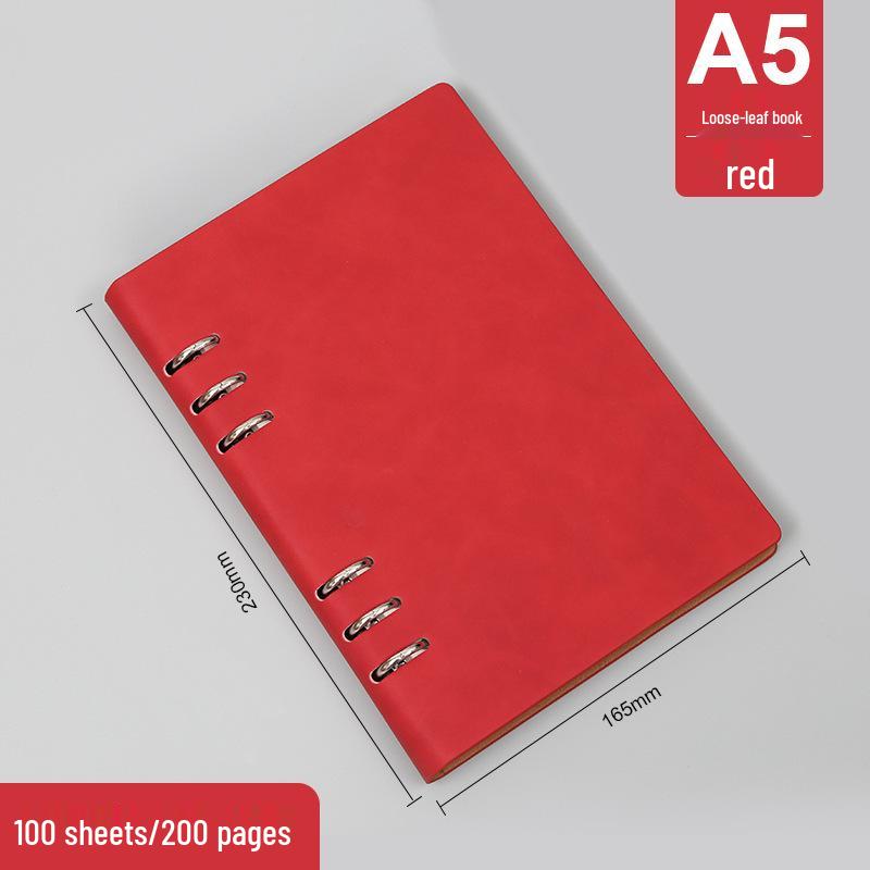 A5/B5 Loose-leaf Notepad: Business Meeting Notebook with Detachable Pages and Custom Logo Printing