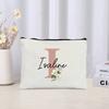 Personalized Makeup Bag Bride Gift Female Travel Organizer Canvas Side Bag Lipstick Eyebrow Pencil Box Wallet