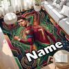 Custom Name Personalized Cristiano Ronaldo Print Carpet, Versatile Home Decor Rug, for Playroom, Apartment, Balcony, Entryway, Hallway Gift