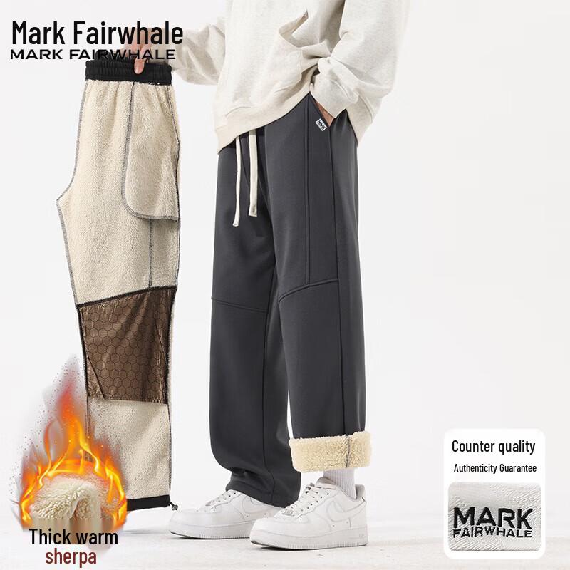 Mark Fairwhale Men's Lamb Wool Lined Windproof Casual Pants