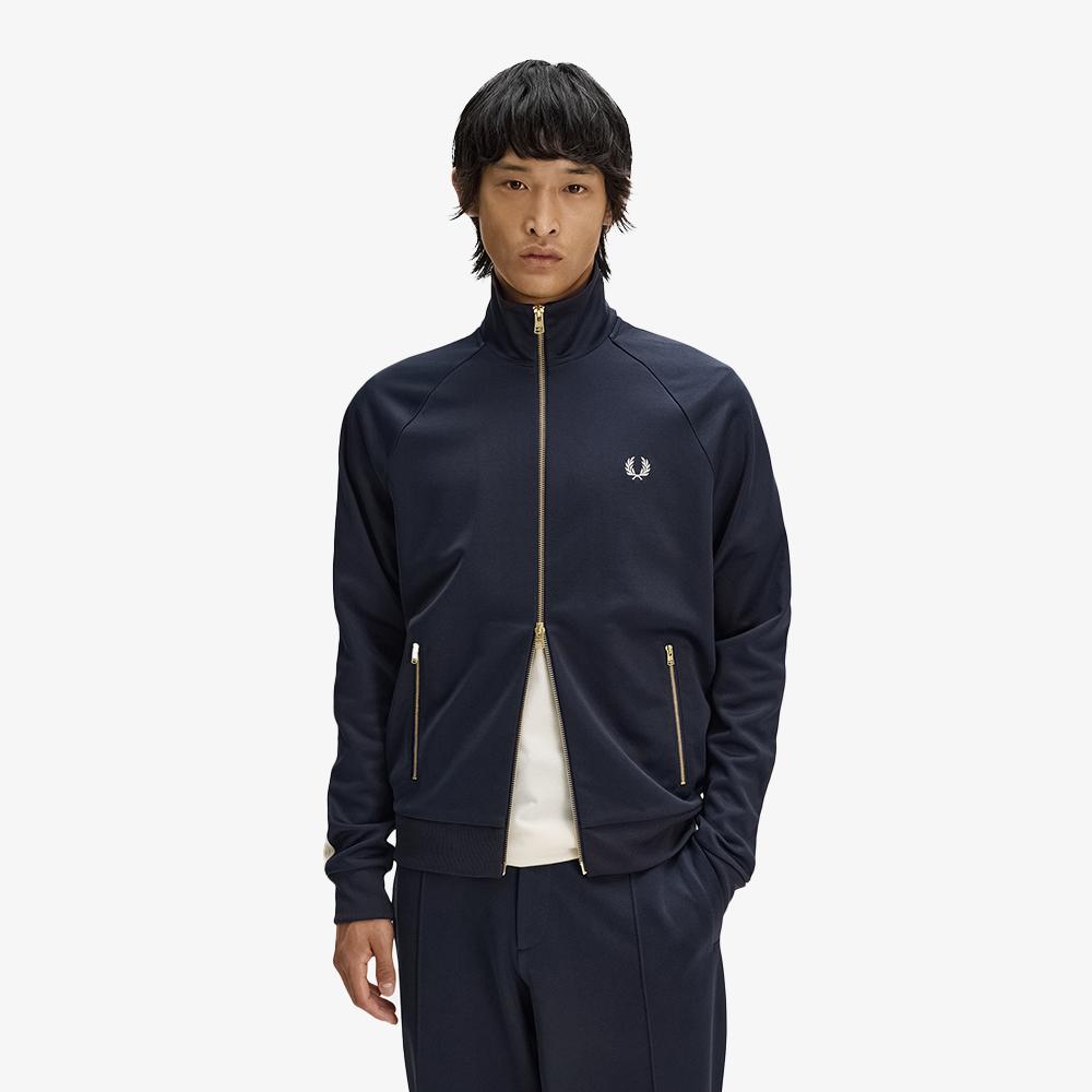 Fred Perry [Sharp] Cable Tape Track Jacket - Navy Afpm2612331-608
