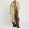 Designer Fit Handmade Trench Coat Women's Stylish Beige Genuine Lambskin Leather