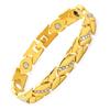 Retro Zirkon Magnetischer Edelstahl Armband für Männer Frauen Blatt Magnet Mode Exquisiter Schmuck Geschenke Zubehör