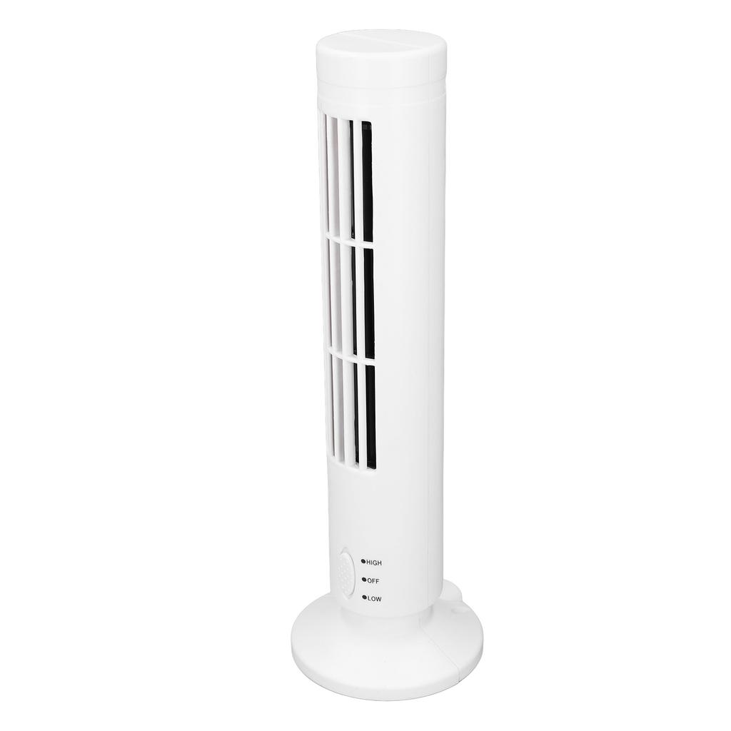 Tower Fan USB Bladeless 2 Speeds Quiet Energy Saving Portable Tower Cooling Fan for Home Use Office