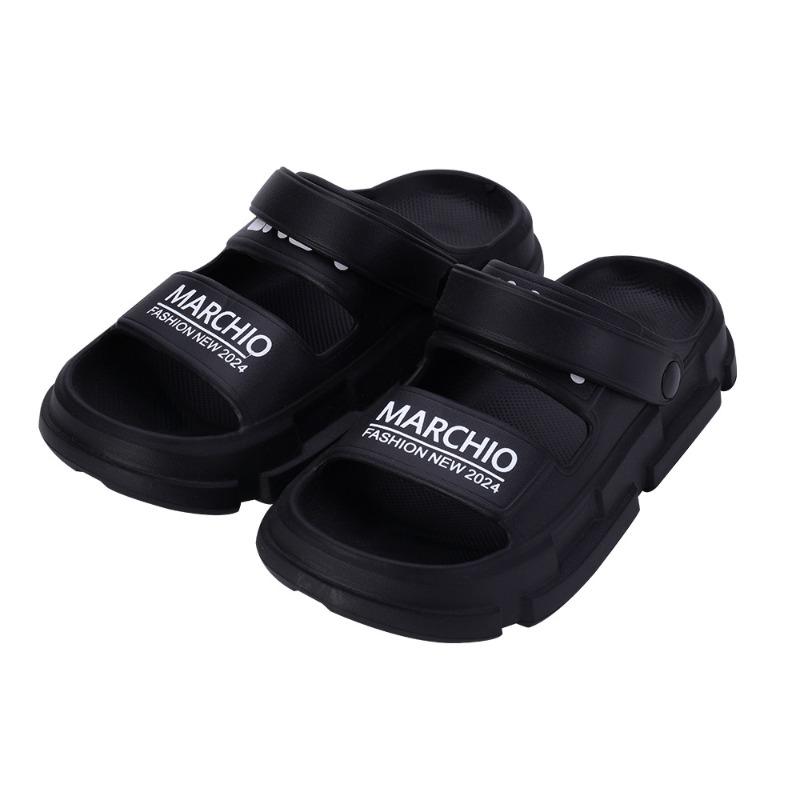 New men's sandals indoor and outdoor wear-resistant non-slip heightened thick-soled trend EVA cool slippers beach shoes
