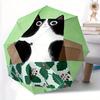 1pc Cat Automatic Open/Close Umbrella Sturdy Iron Frame, Compact Travel Umbrella - Perfect Gift for Women, Men, Birthdays027