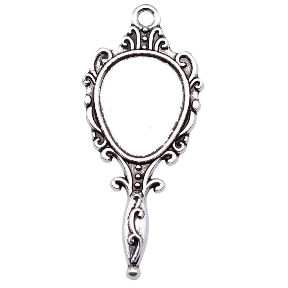Mirror Charms Personal Items Pendants For Halloween Dark Themed Jewelry
