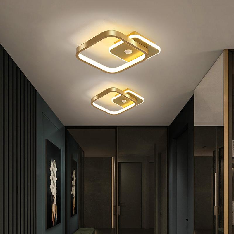 Human Body Induction LED Ceiling Lamp for Corridor Aisle Interior Round PIR Motion Sensor 9W 14W 16W for Living Room Porch 220V