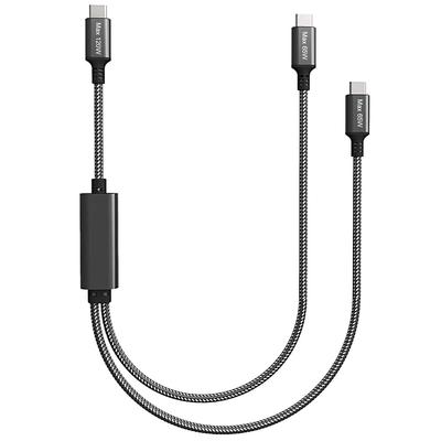 USB C To USB C PD Fast Type C Charging Compatible with iPhone and Other Type C Devices 2-in-1 1.5M Cable, Charging, 120W/6A Cable, 15, MacBook, iPad,