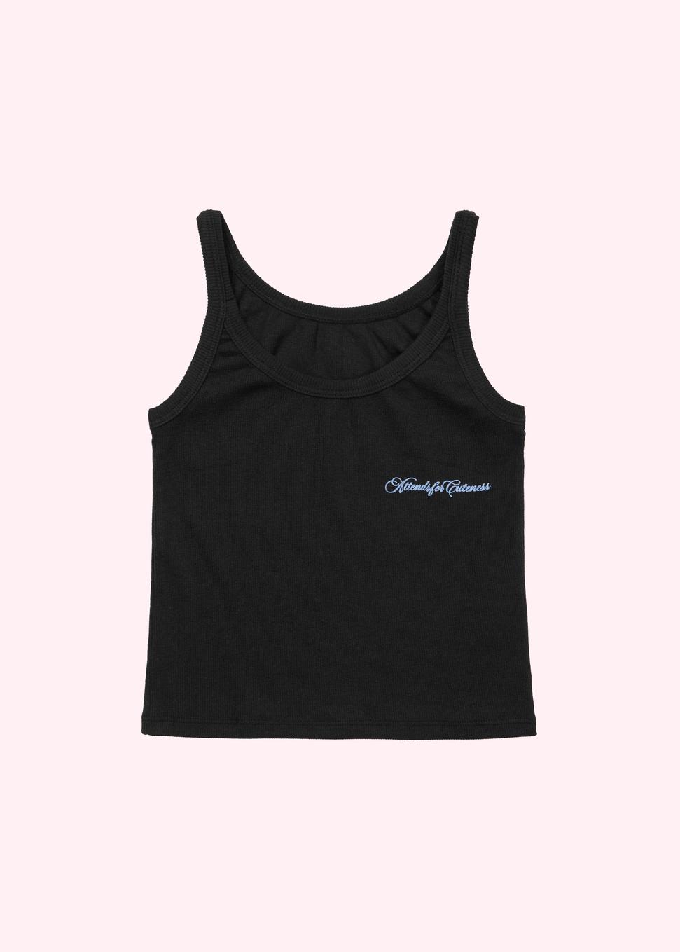 Attens Attends For Cuteness Tank Top (Black)