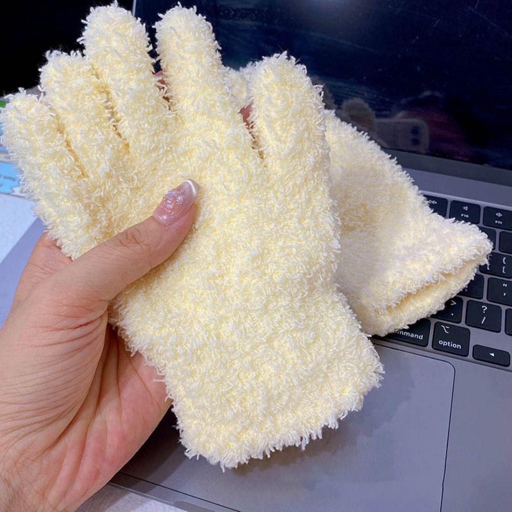 Coral velvet Coral Velvet Gloves Cycling Plush Gloves New Star Plush Gloves  Women