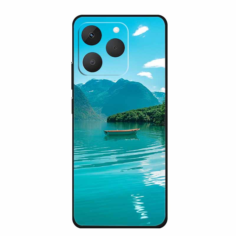 For Realme 15T Phone Case 15 T Fashion Picture Black Silicone TPU Soft Back Cover Case For Realme 15T 5G 2025 Case Realme15T Bag