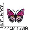 Butterfly Applique Designs with Embroidered Texture, 10 Assorted Appliques for Decorating Clothing, Shoes, Bags, and Fabric Craft Projects
