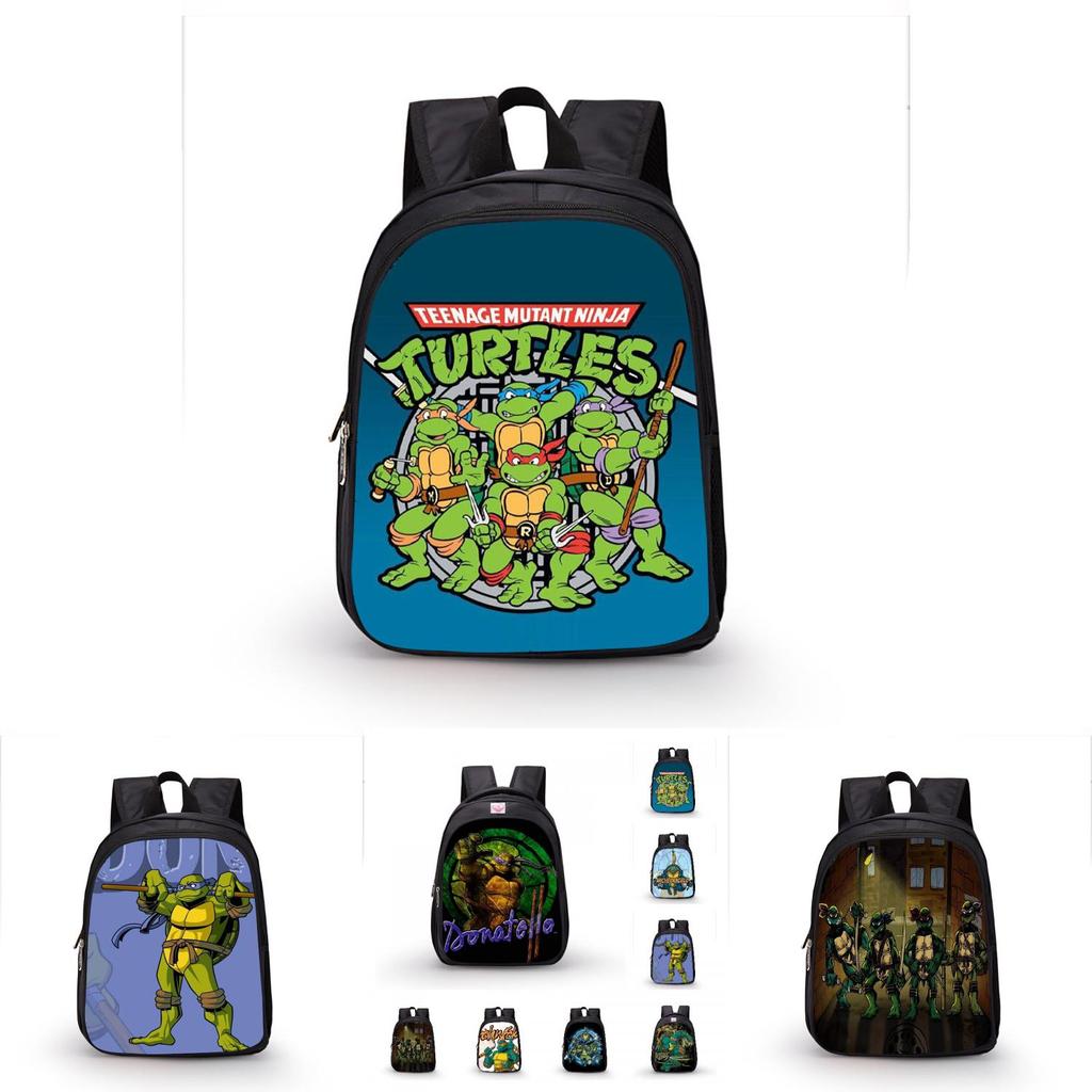 Tmnt Children's Cartoon Waterproof School Backpack With High Capacity And Breathable Design
