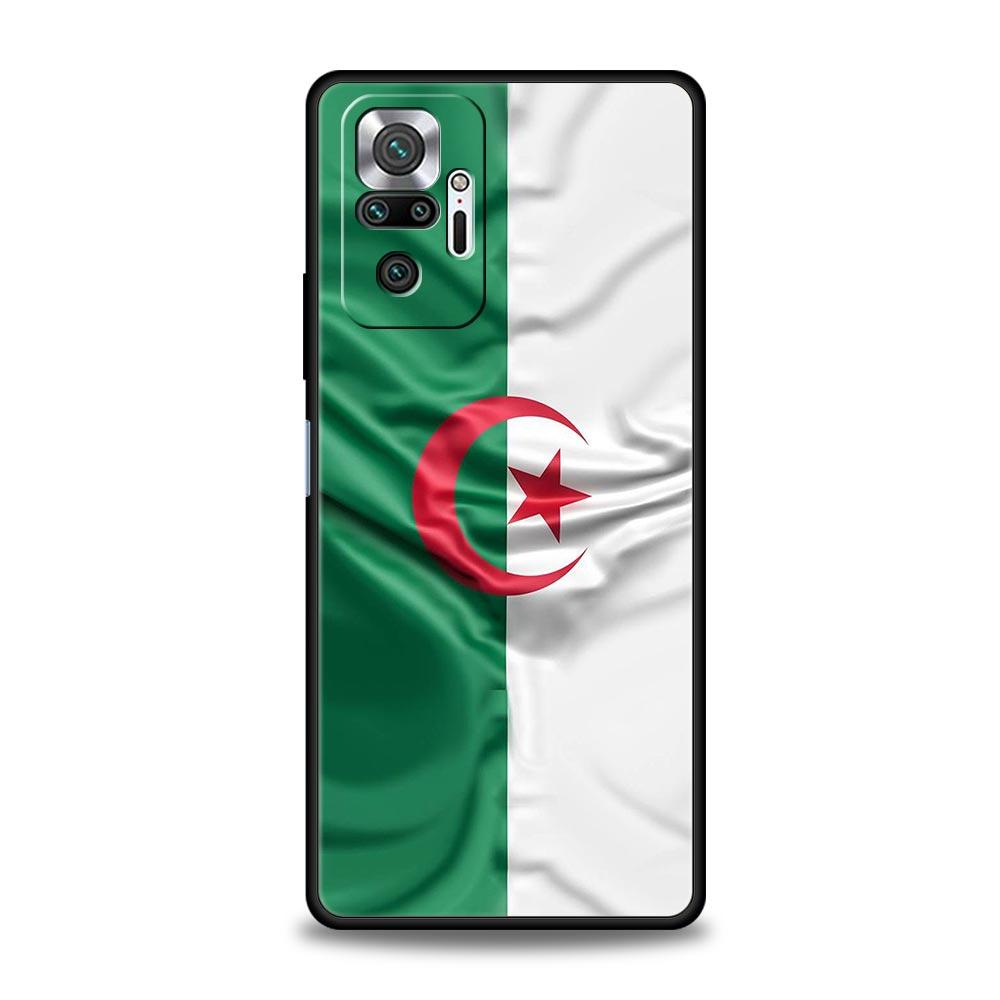 Algeria Flag Phone Case For Xiaomi Redmi Note 14 13 5G 10 11 12 Pro Plus 4G 14C 13C 12C 10C Black Cover