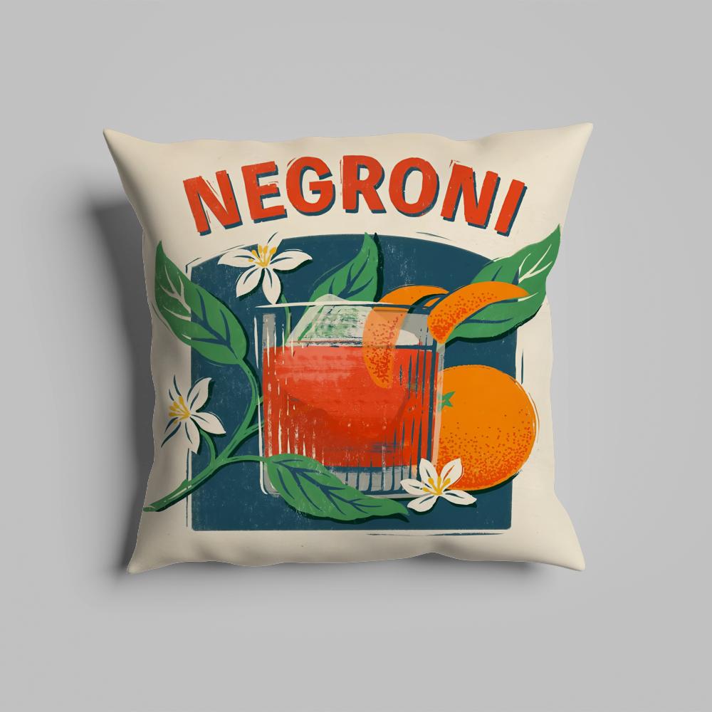 Pillow Case luxurious home office, sofa decorative Multi sized car seat cushions, pillowcases Negroni Cocktail