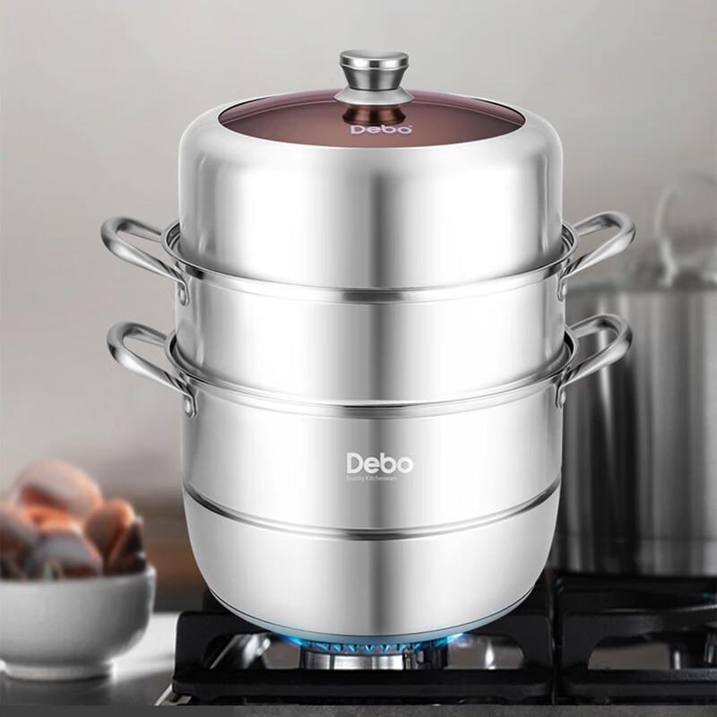 

Debo Angelo 3-Layer 28cm 304 Stainless Steel Steamer Pot