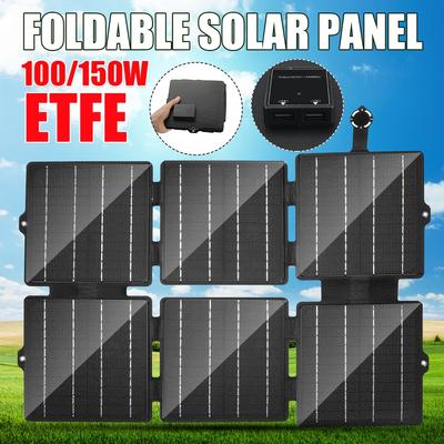 Panel solar plegable de 300W y 5V, doble USB, flexible, portátil, pequeño, impermeable, plegable, células de paneles solares