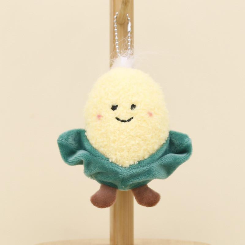 Adorable Plush Vegetable Keychain Soft Broccoli Pp Cotton Stuffed Toy Accessory