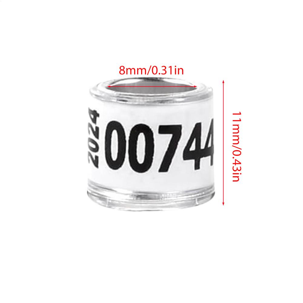 Pigeon Identification Rings 50pcs Safe Birdhouse Accessories Universal Pigeon Supplies Bands Bird Foot Rings For Racing Parrot