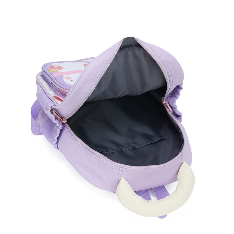 Schoolbag new soft fufu cute fun cartoon children's anti-fall backpack dopamine contrasting color cute treasure school season admission schoolbag