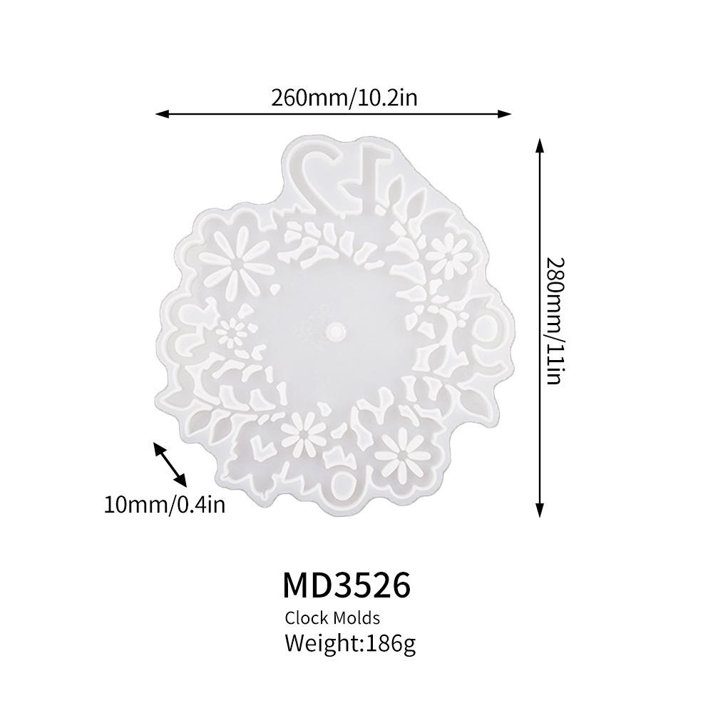 DIY Kulaté hodiny Silikonová forma s římskými číslicemi