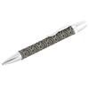 Penmode Leather Ballpoint Dragonfly Seigaiha Black and 135mm Long Pen, Long, Inden, Motif, White,