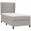 VidaXL Divan Bed with Mattress Light Grey 90x200 Cm Fabric - Model 3128013