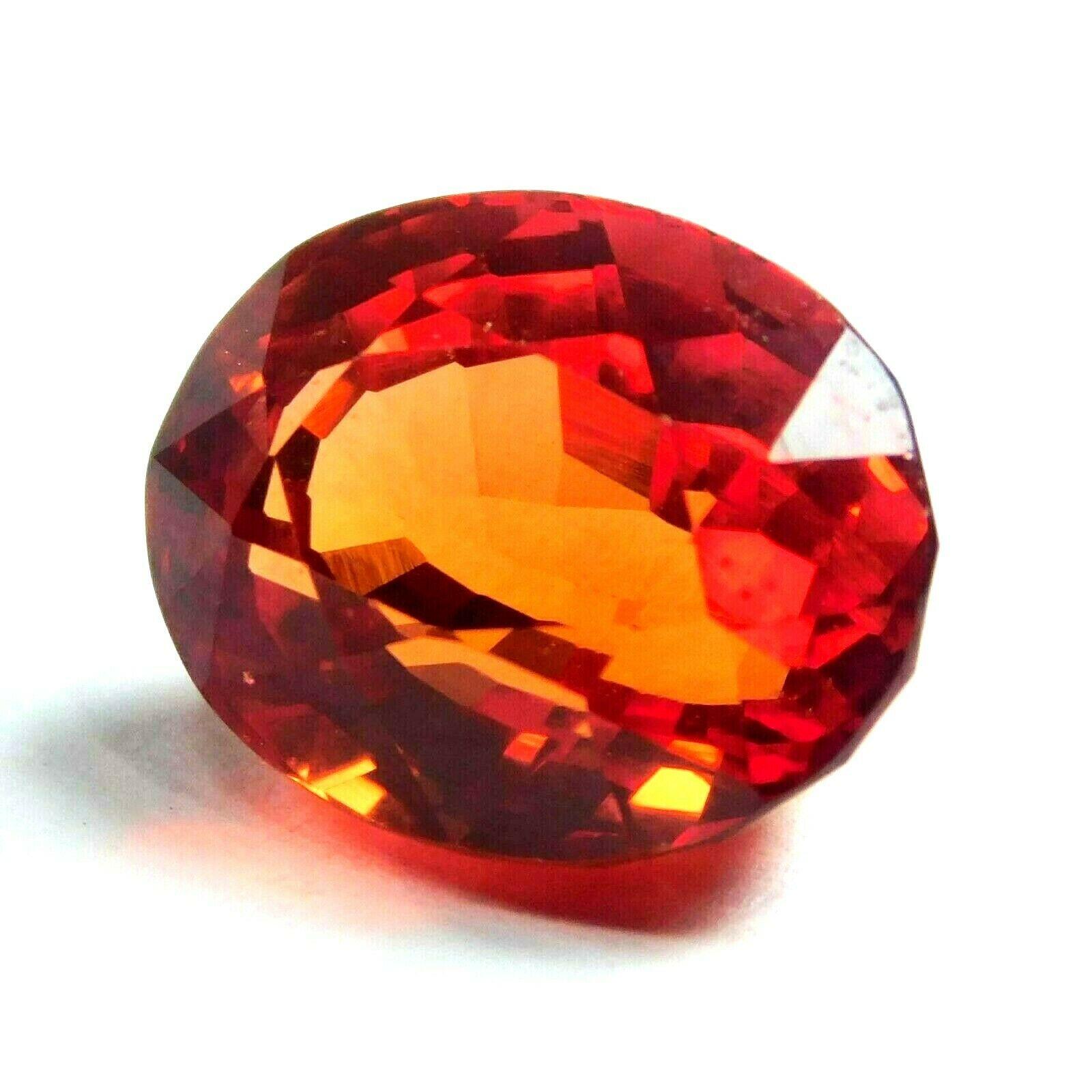 

Oval Cut Ceylon Orange Sapphire CERTIFIED 8.51 Ct Natural Loose Gemstone B-29 13.5 mm approx помаранчевий