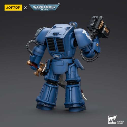 JoyToy Warhammer 40k: Ultramarine Terminator Sergeant with Power Sword and Teleport Home 1:18 Scale Action Figure