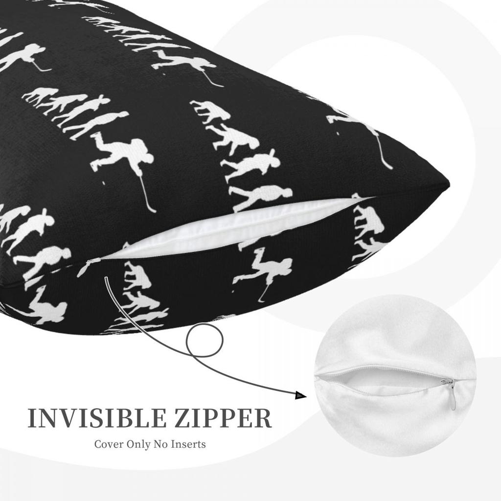 Evolution Hockey Rectangle Pillowcase Cushion Cover Decor Bedroom Bed Home Comfort Throw Pillow