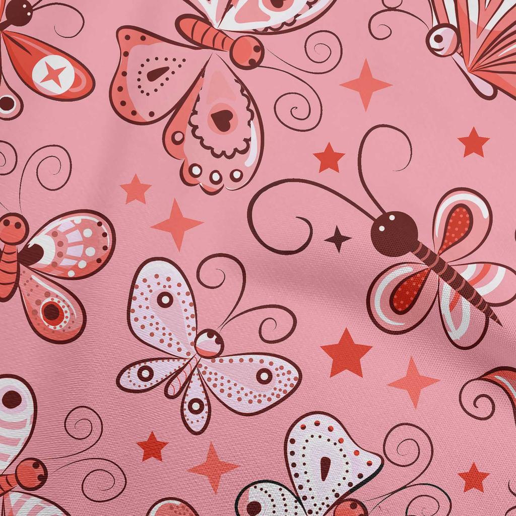 oneOone Cotton Flex Dark Yellow Fabric Butterflies Sewing Fabric By The Yard Printed Diy Clothing Sewing Supplies 40 Inch