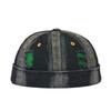 Vintage Brimless Skullcap Rolled Cuff Melon Cap Fashion Docker Cap  Streetwear
