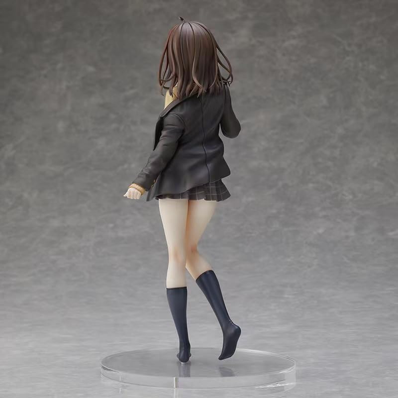 Beautiful Girl Shaving High School Student Hara Sa Figure Excellent Anime Figure Toy Dream Chassis 2D Figurine Height Unofficial (Standing 25cm)