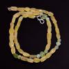 Natural Multi Aventurine Gemstone Mix Shape Smooth Beads Necklace 17" UB-4118 UB-4118
