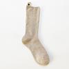 Female Spring and Autumn Heel Love Cloth Label Letters In The Tube Pile Pile Cotton Socks