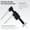 Car Brake Disc Depth Gauge Rolls and Tire Tread Depth Gauge 0-60mm Metric Caliper