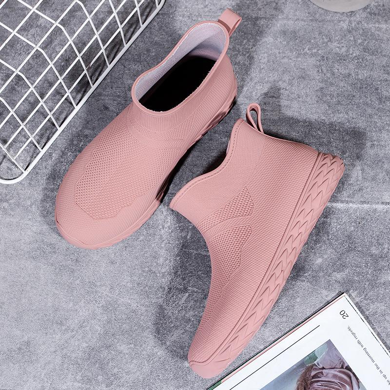 2025 new low tube rain shoes women's fashion simple and versatile rain boots low tube women's water shoes export