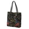 Gobelin Tote Bag, Floral Print, A4 Size, Niffler (Black)