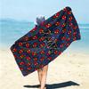 Personalized Captain America's Shield Beach Towel Microfiber Beach Towel Thin Absorbent for Beach Swimming Yoga Bath Sports. 091064