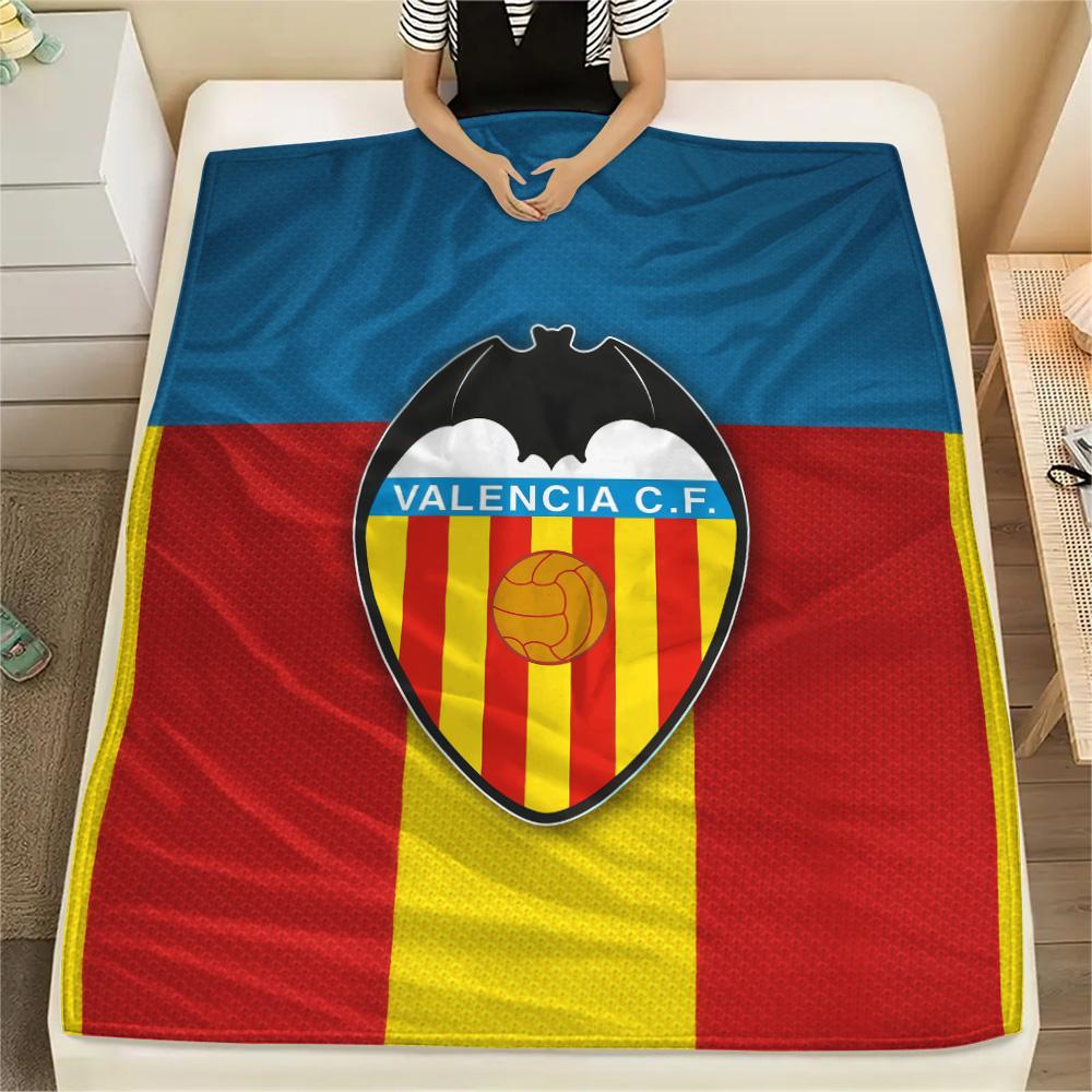 Valencia Club de Fútbol Flannel Blanket, High quality Comfortable for All Seasons, Home Decor, Warmth and Comfort