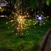 1 Pack Solar Fireworks Lights Outdoor,Holiday Lighting Firework Lights for Garden Patio,Halloween,Christmas,Wedding,Wall Decor