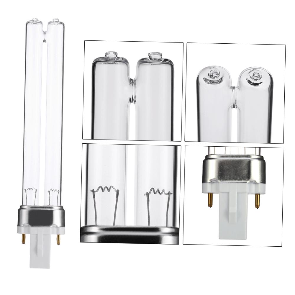 2 Stück 9W G23 Sockel Aquarium Fischtank UV Sterilisator Reiniger Lampen Keimtötende Ultraviolette Ersatz-Glühlampen