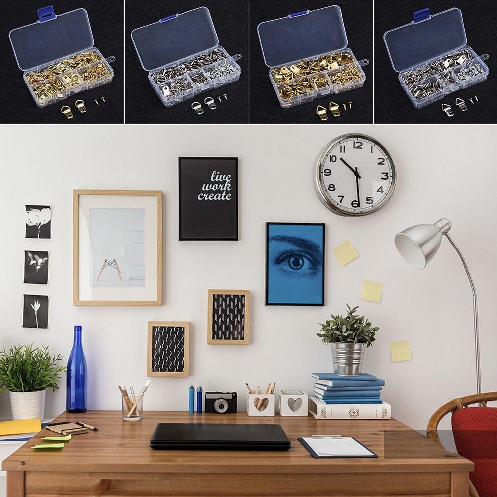 

Supplies Double Hole With Screws D-Ring Hanging Wall Mount Hooks Photo Frame Hook Painting Frame Style 1 золотой