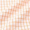 Francfranc Sheer Check Pillowcase, 70x50cm, White x Orange, New Life Bedding