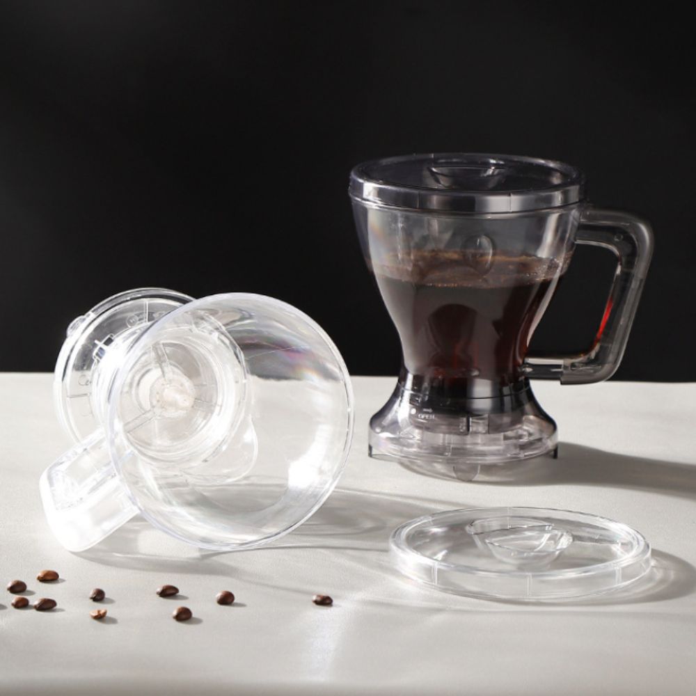 PC Pour Over Coffee Dripper Filter Paper Free Coffee Filter Cup Convenient Coffee Brewer Pot  Tea