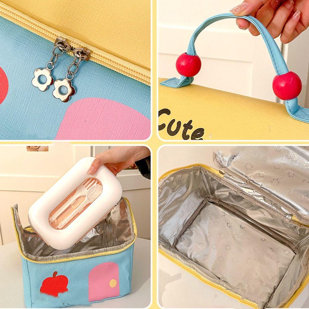 Handliche Lunchtasche mit großem Fassungsvermögen, wasserdicht, tragbare Lunchbox, Isolierbeutel kleines Haus, Reise