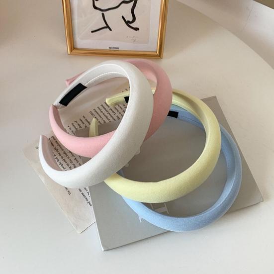 Versatile Headband Comfortable Fit Candy Color Thick Sponge Hair Hoop Daily Wear Makeup Hair