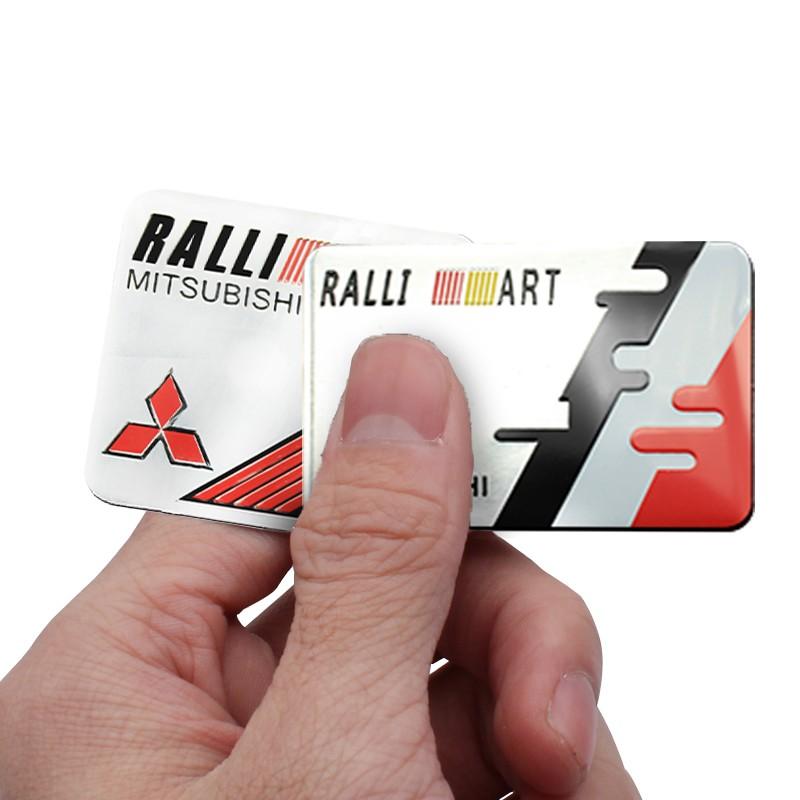 Für Mitsubishi Ralliart Lancer 10 9 EX Outlander ASX L200 3D Aluminium Autoaufkleber Emblem Karosserie Kofferraum Heck Aufkleber Zubehör